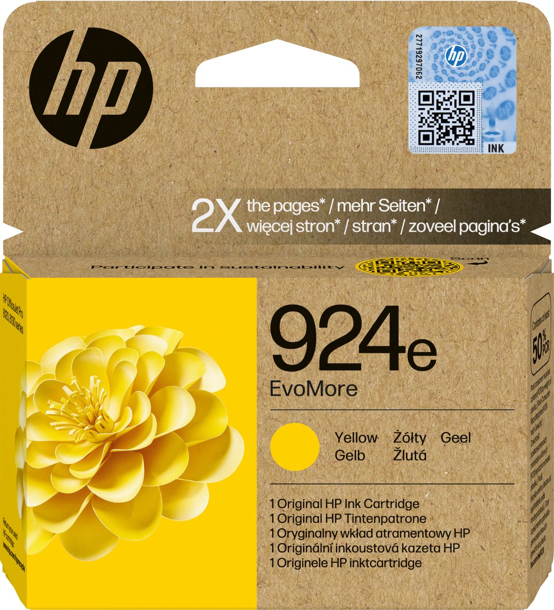 HP 924e EvoMore originele gele inktcartridge