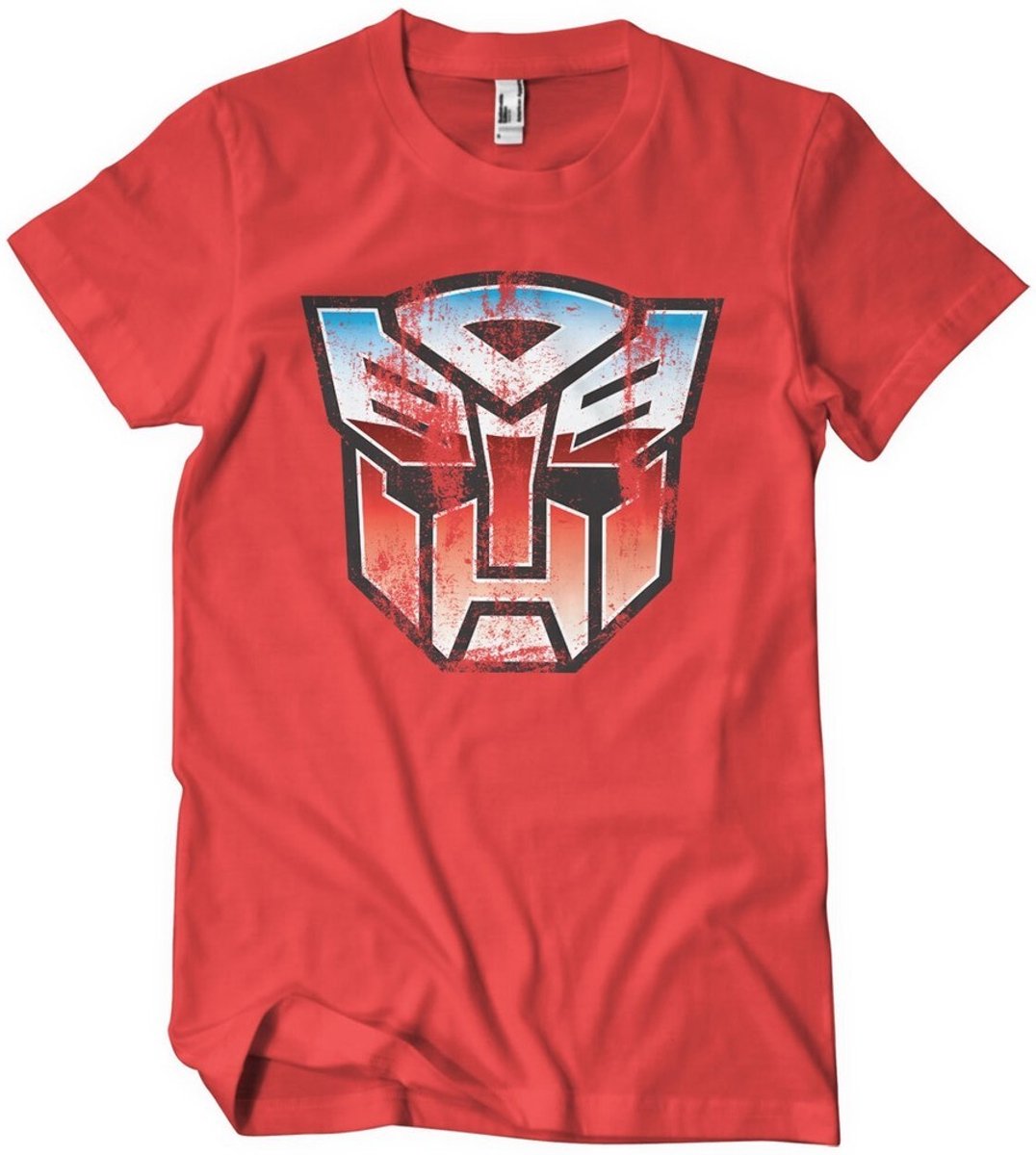 Transformers Distressed Autobot Shield T-shirt rood