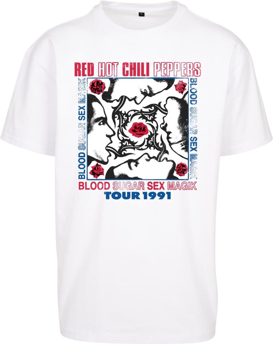 Mister Tee Hot Chili Peppers Tour 1991 Oversize Heren T-shirt 5XL Wit