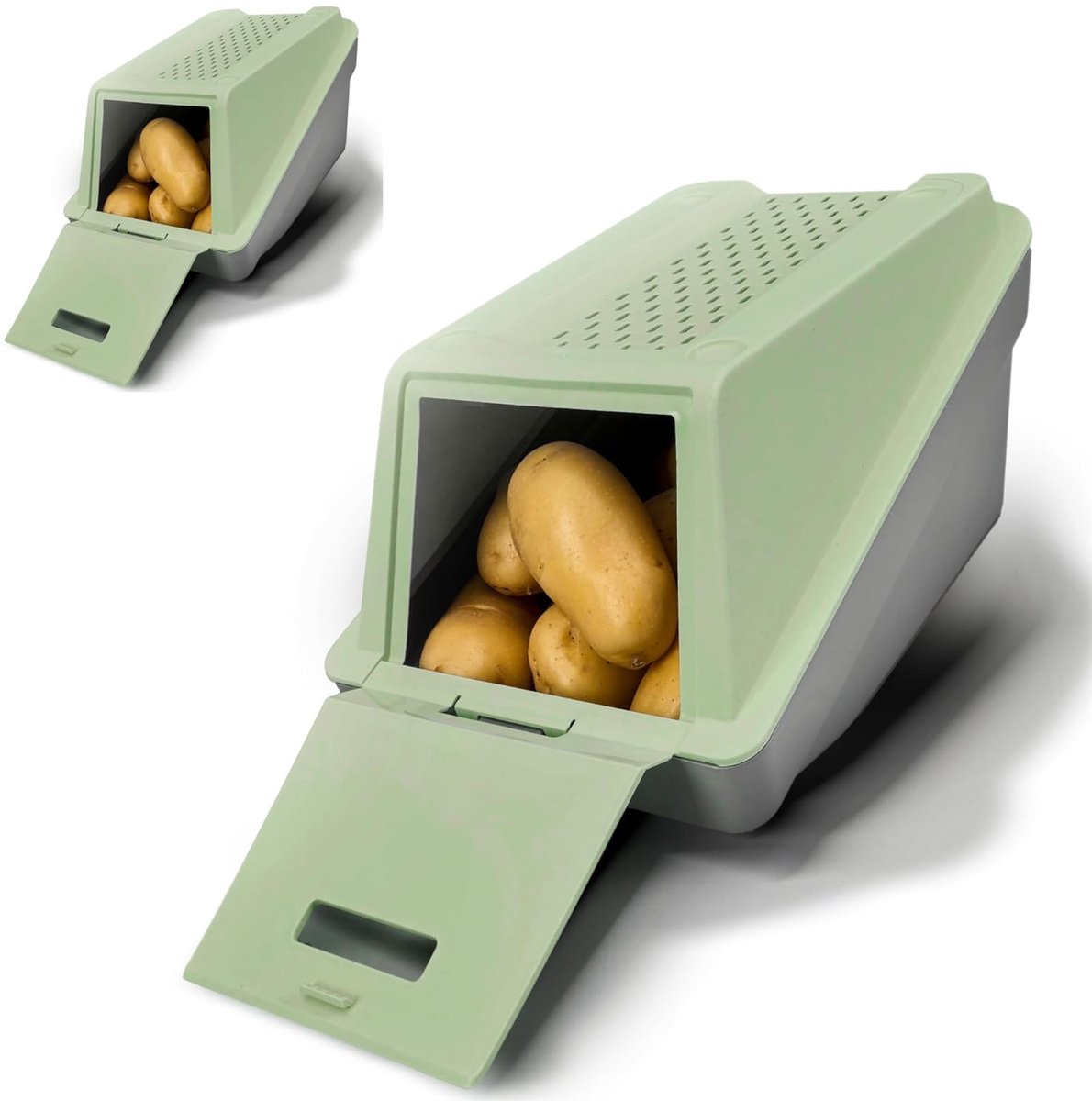 Aardappelopbergdoos - Versheid en Orde - 1 stuk - BPA-vrij kunststof