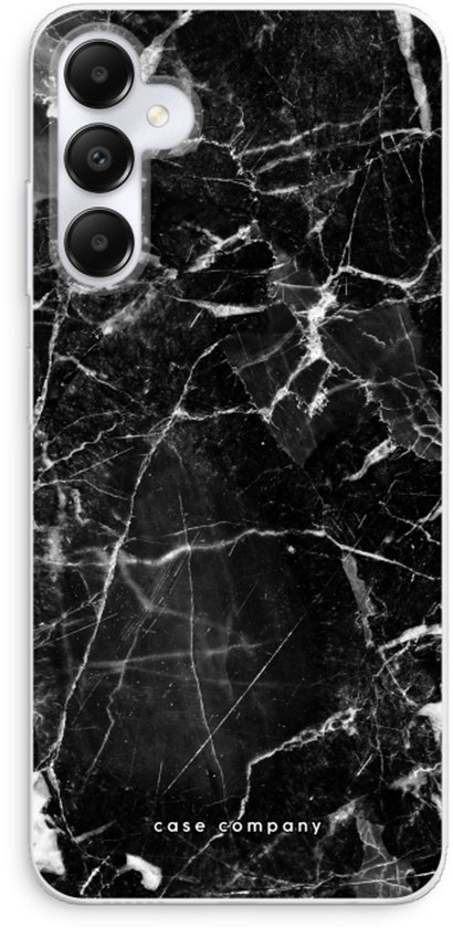 Case Company® - Coque Samsung Galaxy A05s - Marbre Zwart - Coque de téléphone souple - Protection sur tous les côtés et bord de l'écran