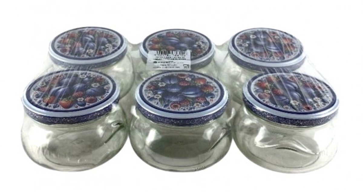 Merkloos S/6 confituurpot 300ml promo