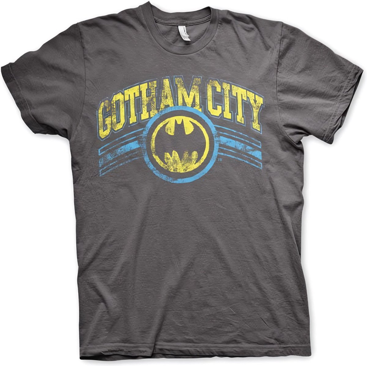 DC Comics Batman Heren Tshirt -L- Gotham City Grijs