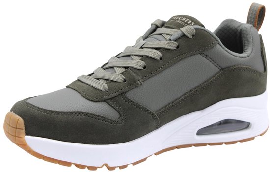 Skechers Uno - Stacre Baskets pour femmes pour hommes - Vert olive - Taille 44