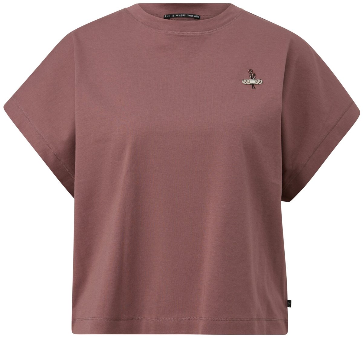 Q/S designed by - Dames t-shirt - Maat XS - Vrouwen - ZWART - katoen