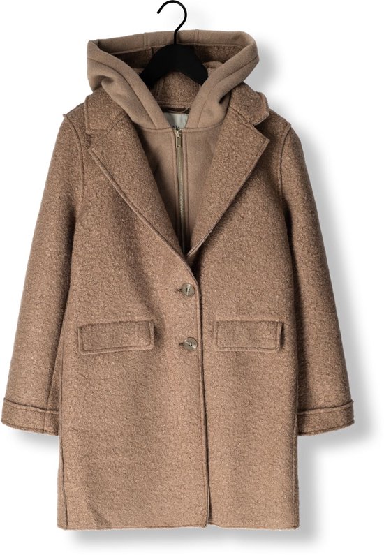 NUKUS Inna Jacket Boucle Jassen Dames - Winterjas - Camel - Maat L