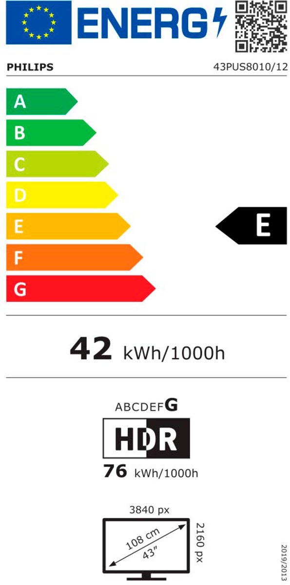Philips 43PUS8010/12 - 43 inch - 4K LED - 2025 - Buitenlands - afbeelding 3