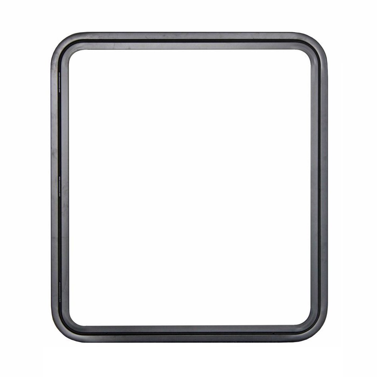 Serviceluik 800x900mm zwart - rechts, met paneel pp