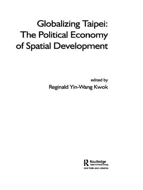 Planning, History and Environment Series - Globalizing Taipe ... - cover