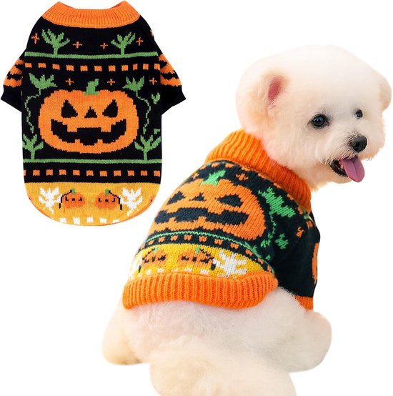 Dodelijke Pop Hondenkleding, Bprtcra Huisdieren Kostuum Halloween Cosplay voor Honden, Grappige Hond Party Kleding Hoed Kerst Kostuum Hond Party Kleding (S