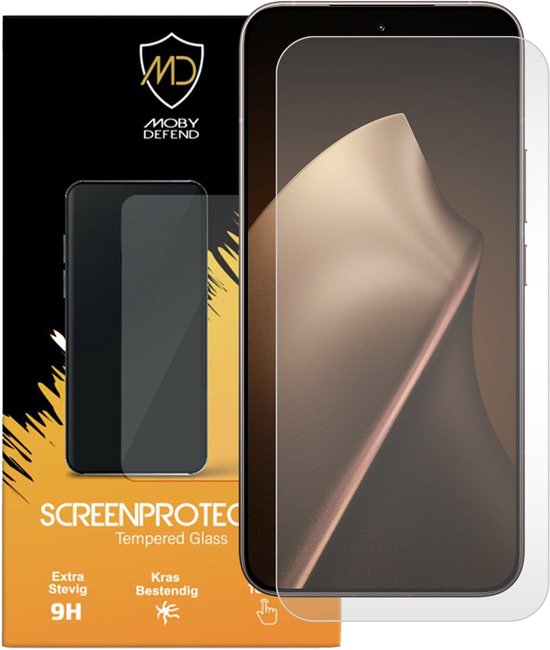 MOBYDEFEND 2-Pack Screensavers Met Zwarte Randen Gehard Glas Geschikt Voor Xiaomi 15t Pro Screenprotectors Voor Xiaomi Xiaomi 15t Pro Transparant 162500886