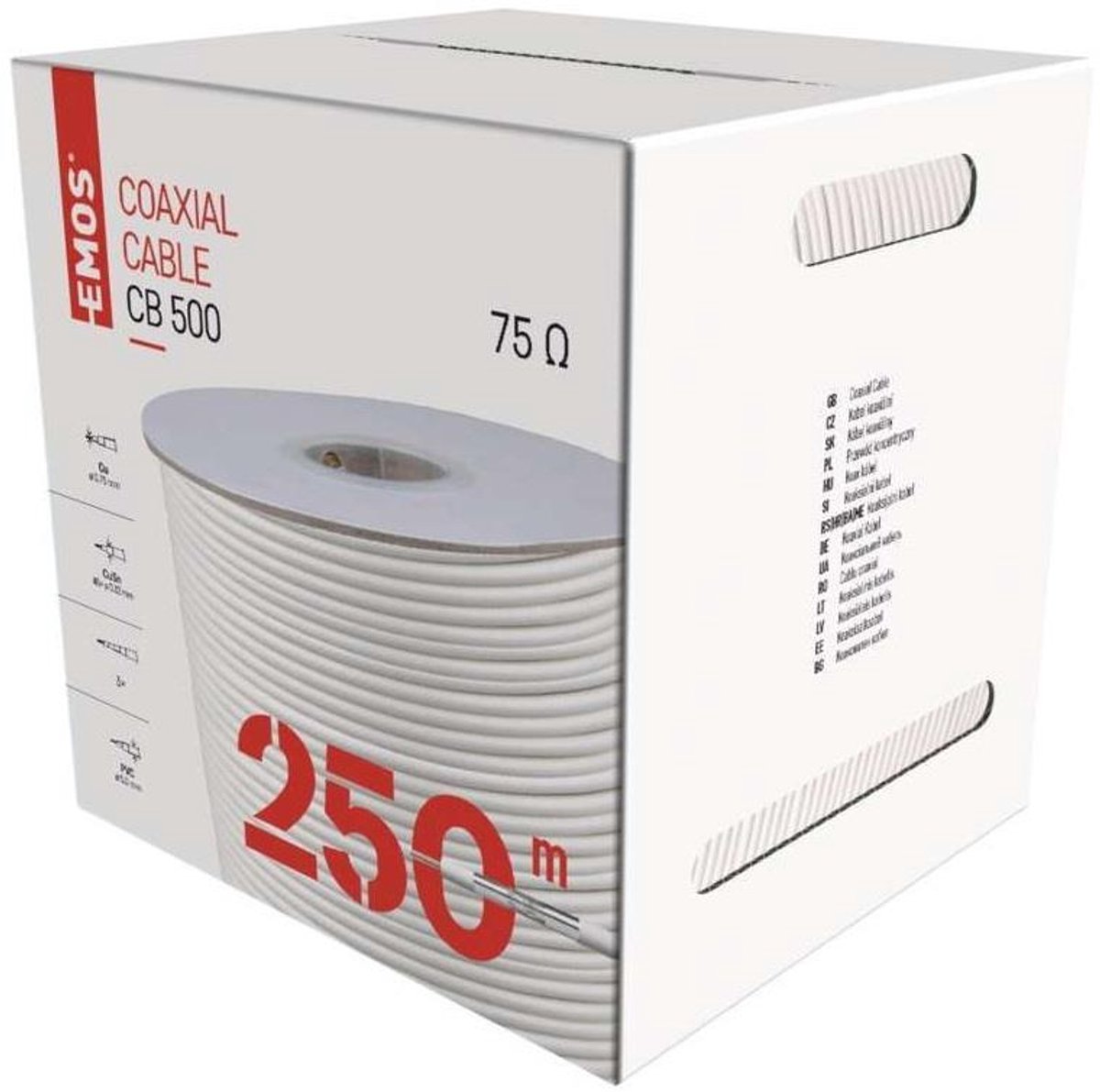Coax kabel Emos - Rolbox - 250 meter