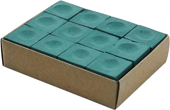Allecto plus - Poolkeu Krijt 12 Stuks Groen - Biljartaccessoires voor Professionele Spelers — afbeelding 3