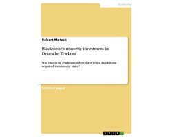Blackstone's minority investment in Deutsche Telekom