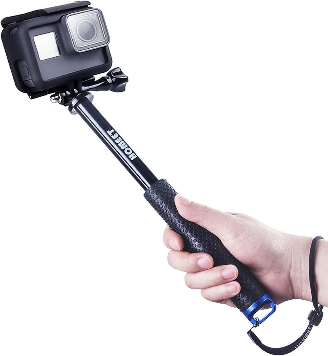Telescopische Selfiestick 49cm voor Actiecamera's - Waterdichte Monopod