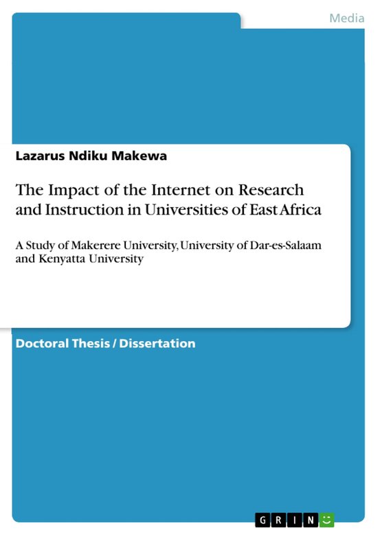 The Impact of the Internet on Research and Instruction in Un ... - cover