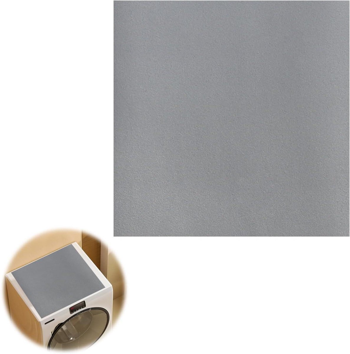 Allecto plus - Universele Wasmachine Onderlegger 60x60 cm - Antislip Mat voor Bescherming en Afdekking - Op Maat te Snijden - Wasmachineaccessoire met zoekwoorden: antislip, bescherming, universeel.