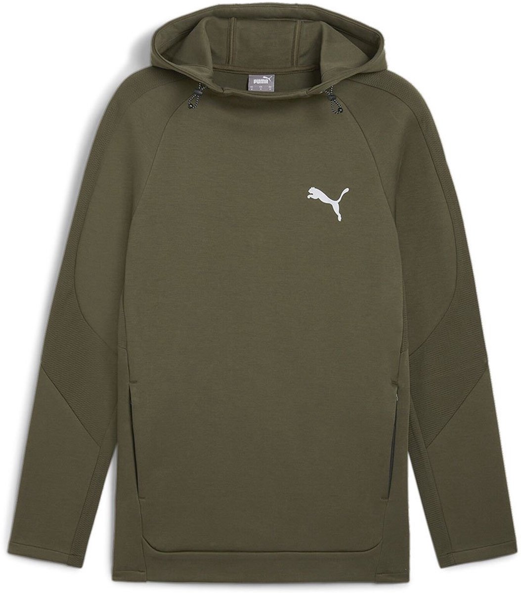 Puma Evostripe Hoodie S Man Olijf