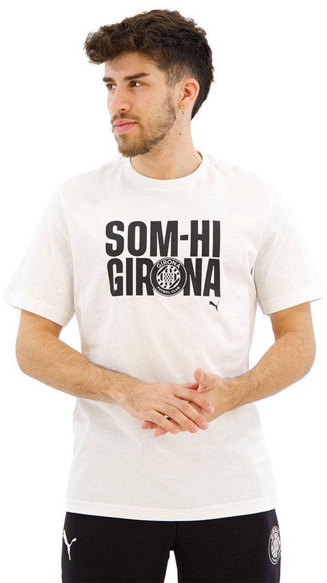 Puma Som-hi Girona Fc T-shirt Met Korte Mouwen Wit