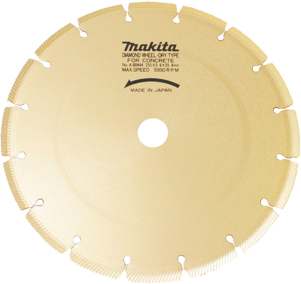 Makita Diamantslijpschijf 255 mm Uni-Gold - A-80444