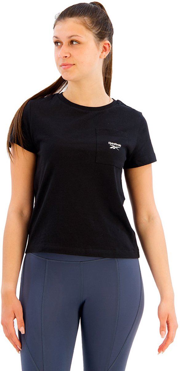 Reebok Identity Small Logo T-shirt Met Korte Mouwen S Vrouw Zwart