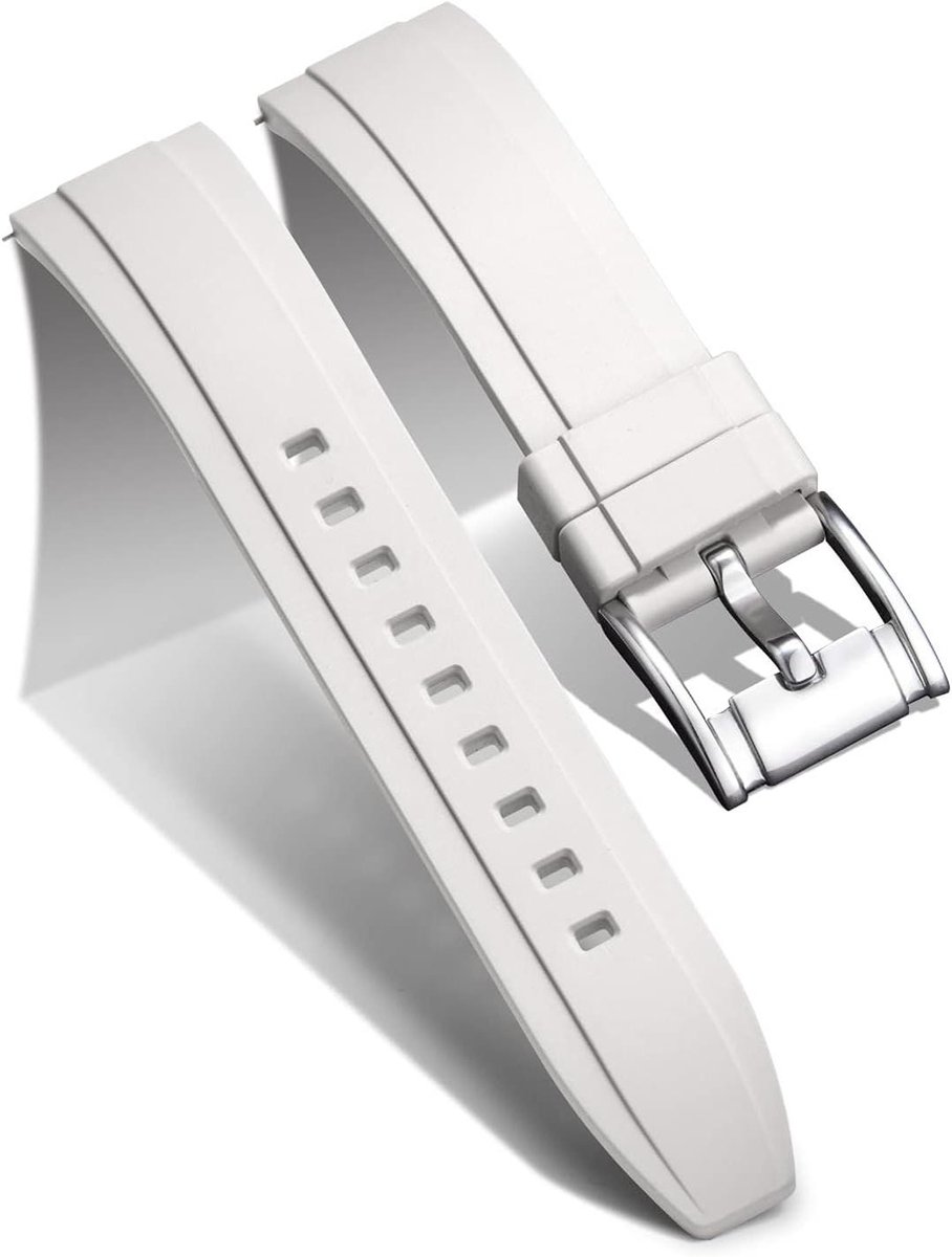 Allecto plus - Quick Release Siliconen Horlogeband Vervanging - 18mm 19mm 20mm 21mm 22mm 24mm - Smartwatch Straps - Mannen Vrouwen - Waterdichte Sport - 11 Kleuren