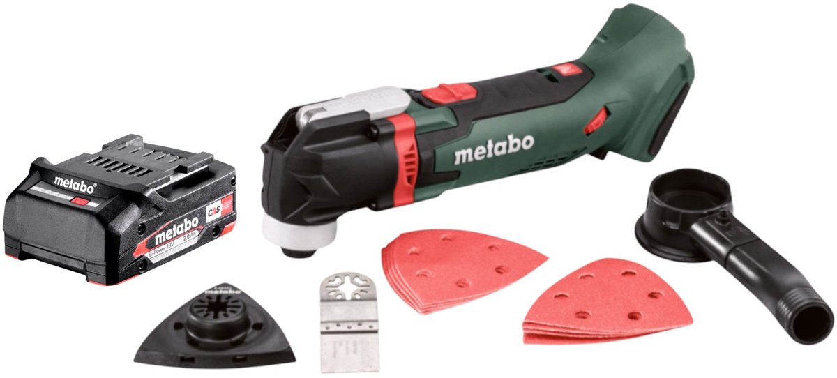 Metabo MT 18 LTX accu multitool 18 V OIS / Starlock + 1x accu 2,0 Ah - zonder oplader