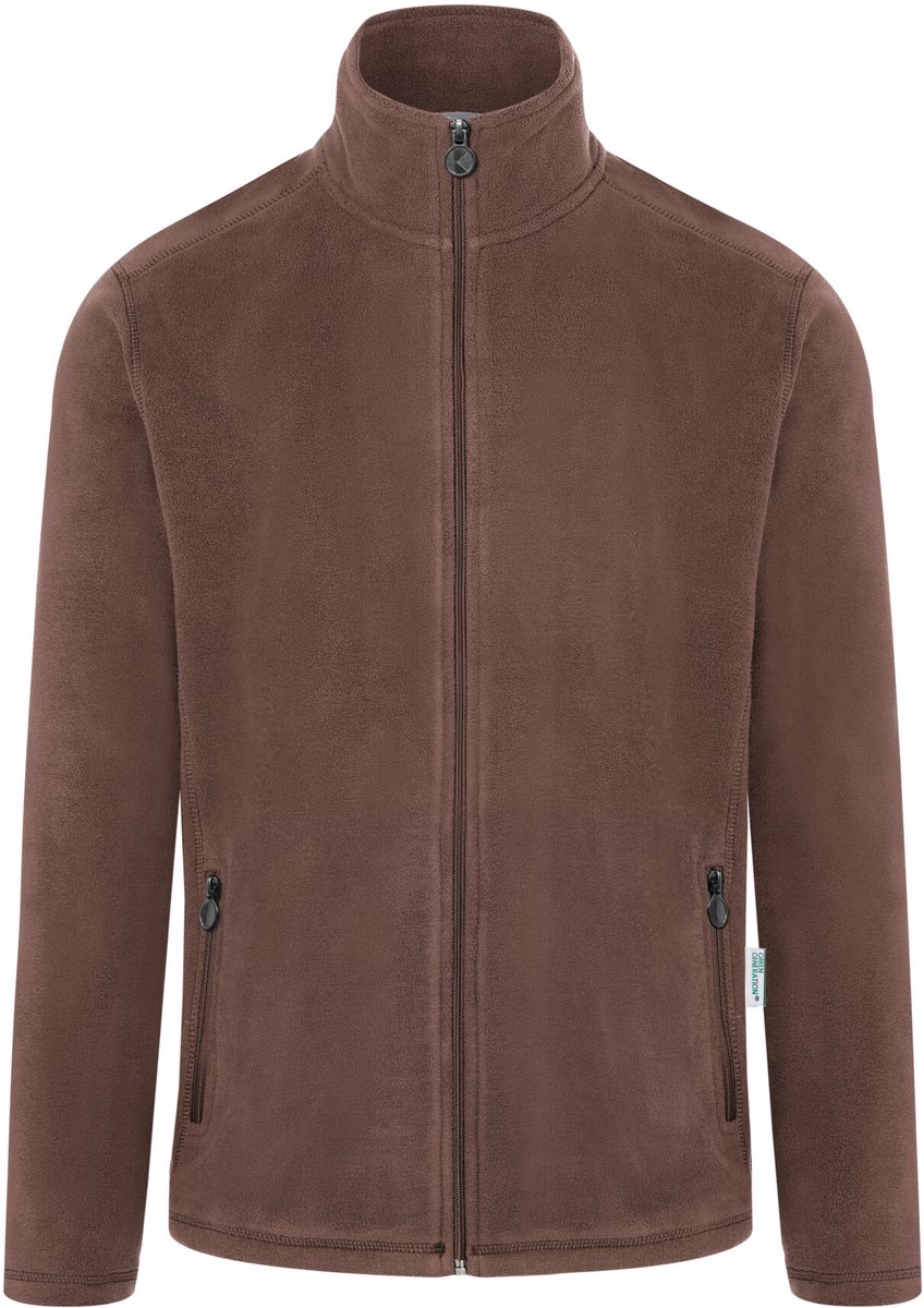 Karlowsky Men´ Workwear Fleece Jacket Warm-Up KY153 Light ca. Pantone 438C Bruin