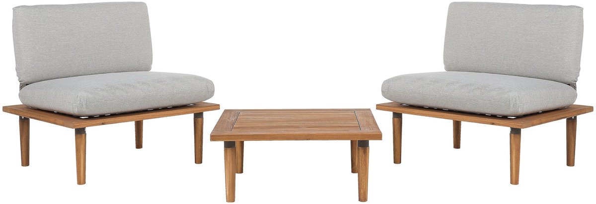 Beliani FRASCATI sofa set met tafel 70x80x80