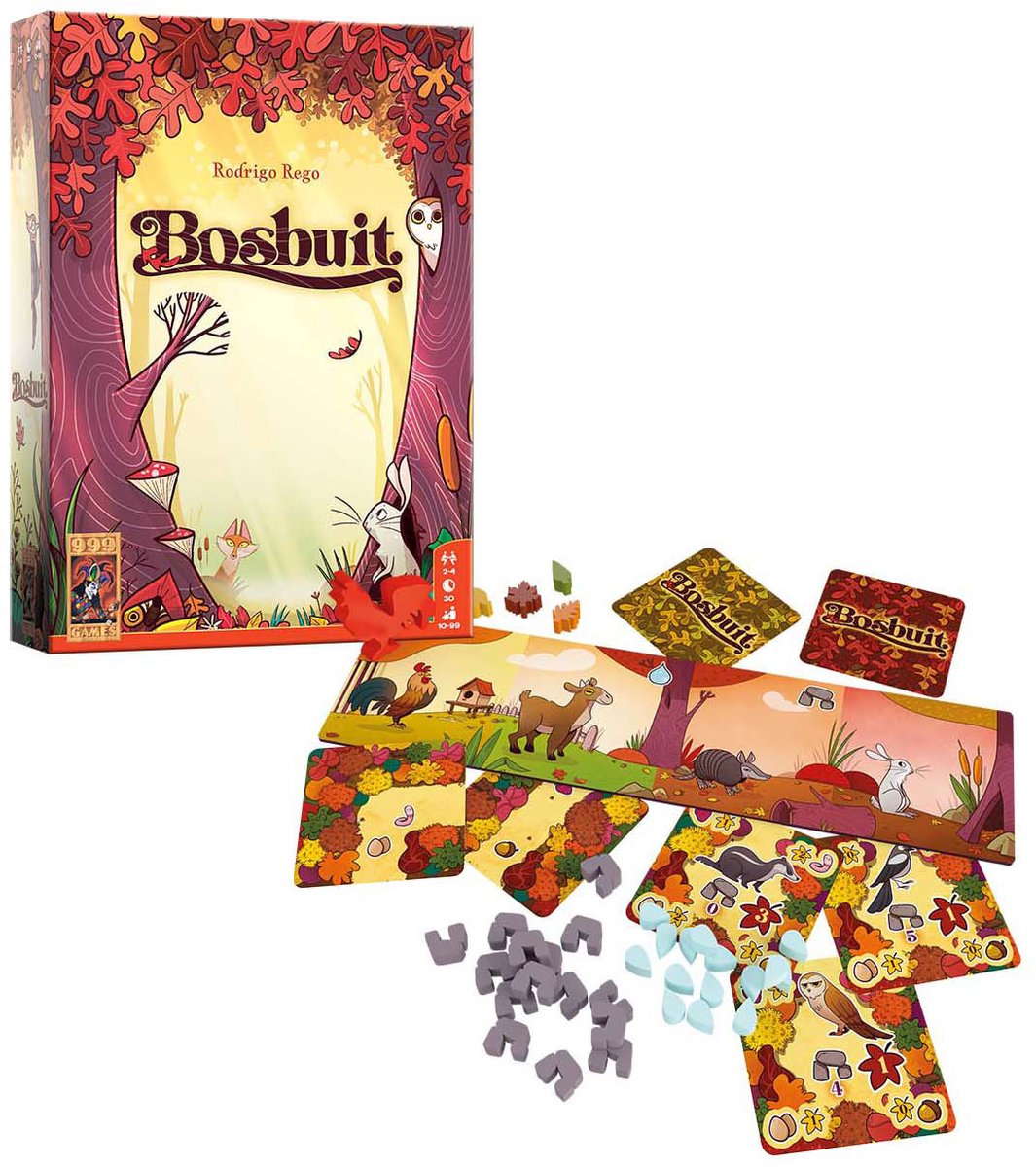 999 Games - Bosbuit - Legspel - Bordspel - Vrolijk bouw- en planningsspel - Familiespel - Gezelschapsspel - Klein cadeautje — afbeelding 2