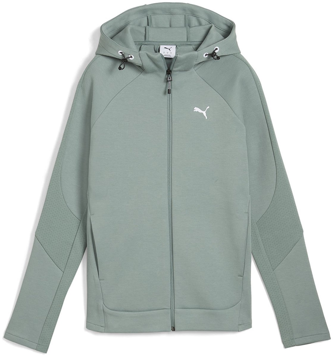 Puma Evostripe Sweatshirt Met Rits XS Vrouw Groen