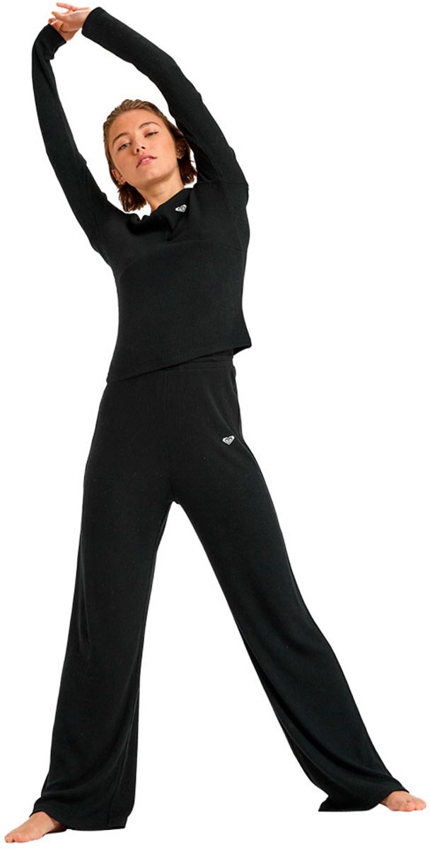 Roxy Rise & Vibe Wide Leg Trainingsbroek S Vrouw Antraciet