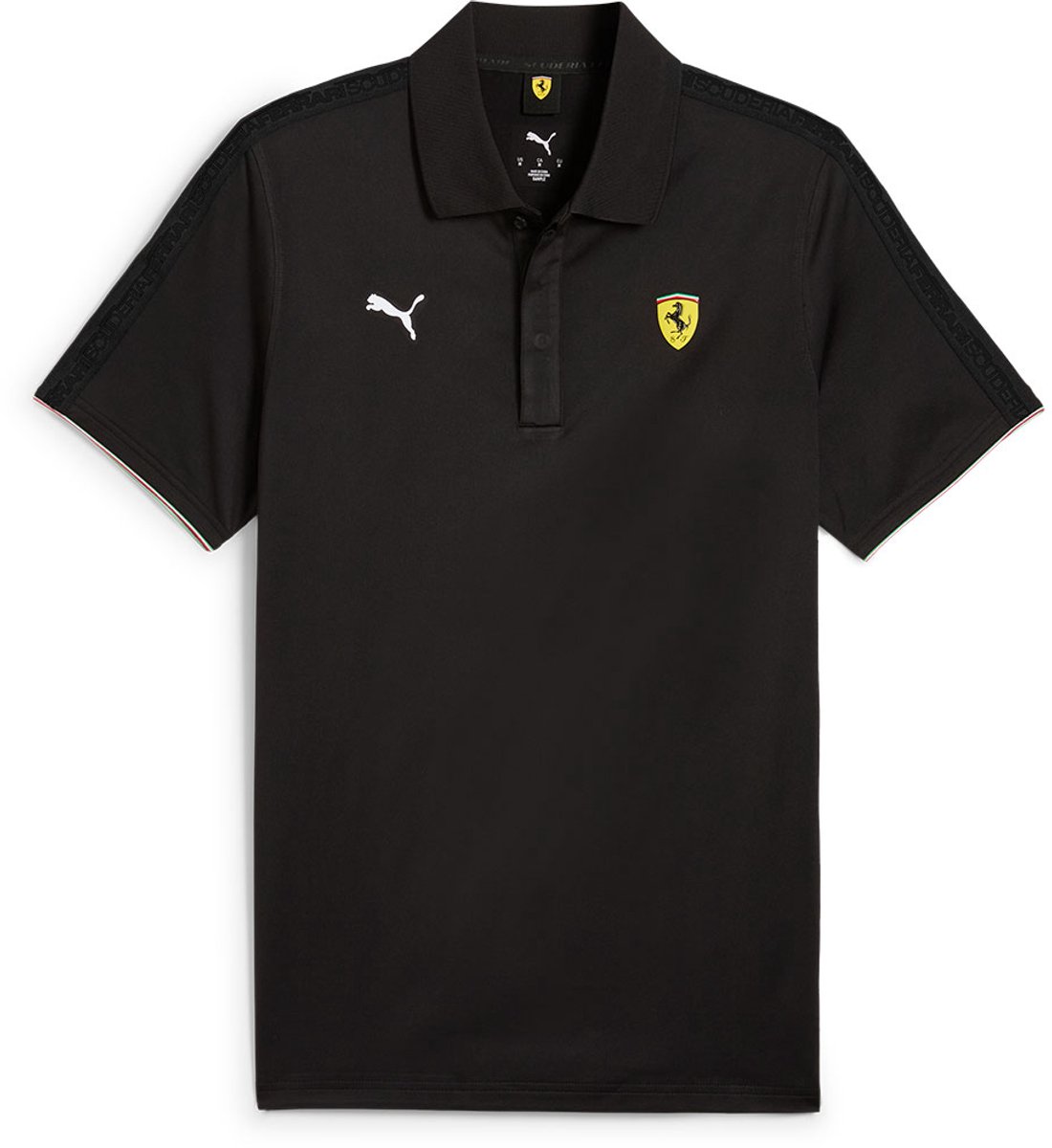 Puma Ferrari Race Korte Mouw Poloshirt S Man Vrouw Zwart
