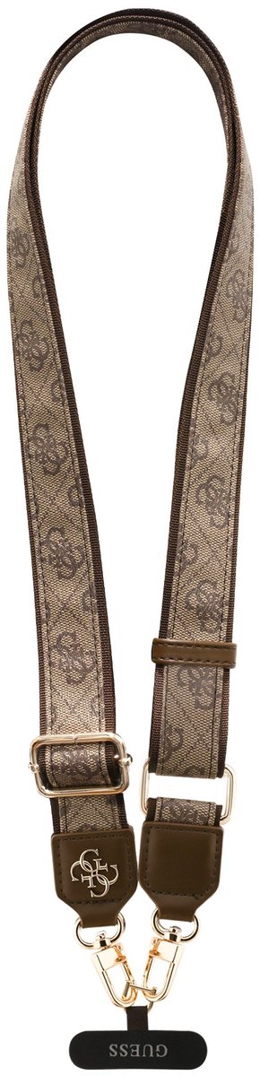 Guess Crossbody Koord PU 4G Metal Logo - Bruin