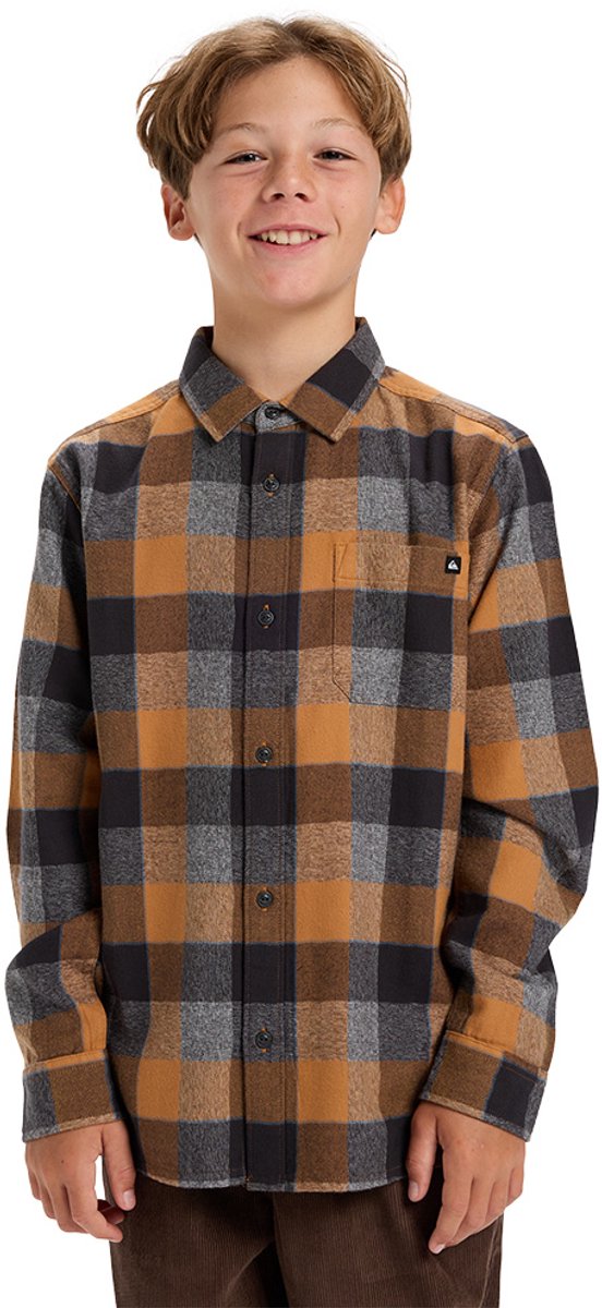 Quiksilver Plaid Overhemd Met Lange Mouwen 14 Years Jongen Almond Motherfly