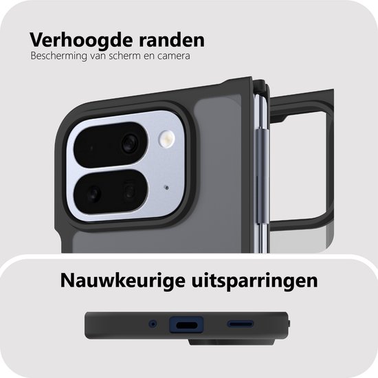 Étui Cazy compatible avec Google Pixel 10 Pro (compatible MagSafe) - Coque arrière de qualité militaire - Zwart