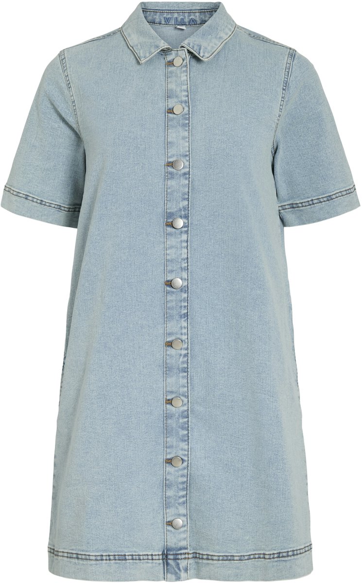 VILA - VINUS 2/4 SLEEVE DENIM DRESS - NOOS - Dames - Mini jurken