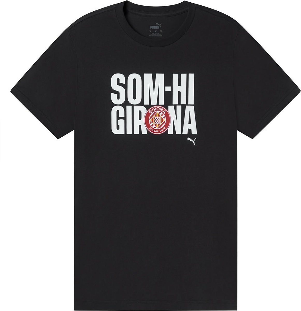 Puma Som-hi Girona Fc Junior T-shirt Met Korte Mouwen 11-12 Years Jongen Zwart