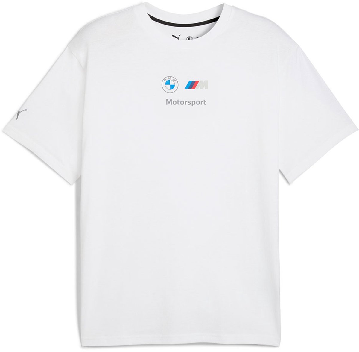 Puma Bmw Mms Ess+ Logo T-shirt Met Korte Mouwen S Man Wit