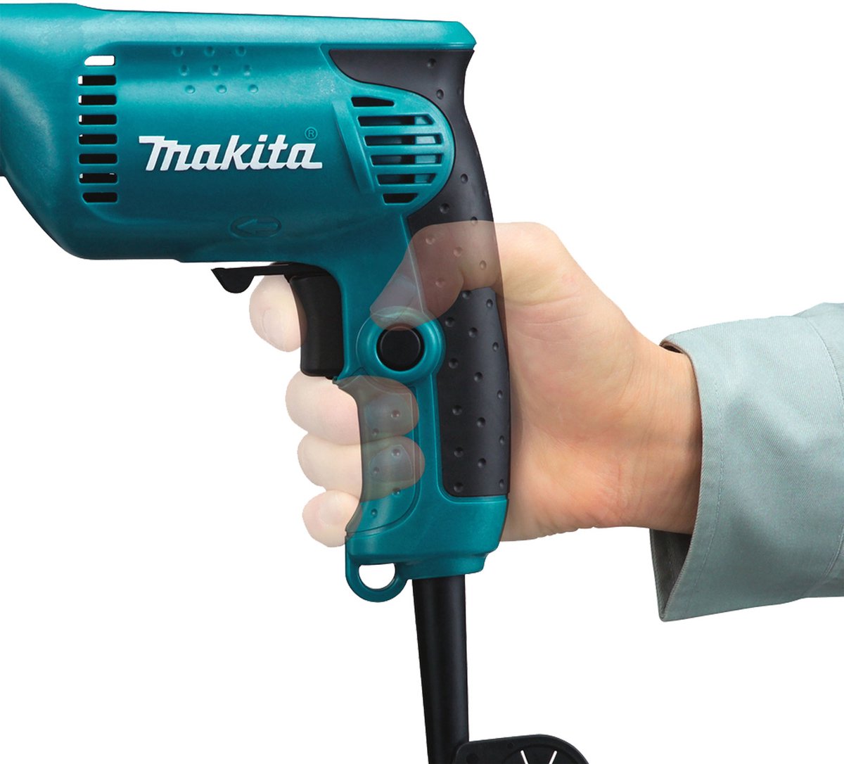 Makita 6413 450W boormachine met snelspanboorkop thumbnail 5