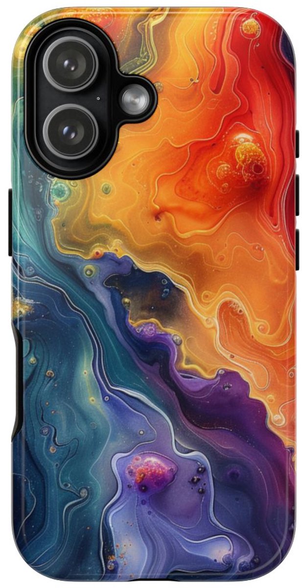 Levendig Abstract Vloeibaar Kunstpatroon – Telefoonhoesje Geschikt voor iPhone 17
