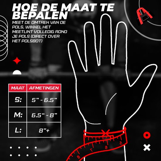 JerkFit Death Grips – Sangles de traction en caoutchouc avec bracelet en néoprène – Taille L