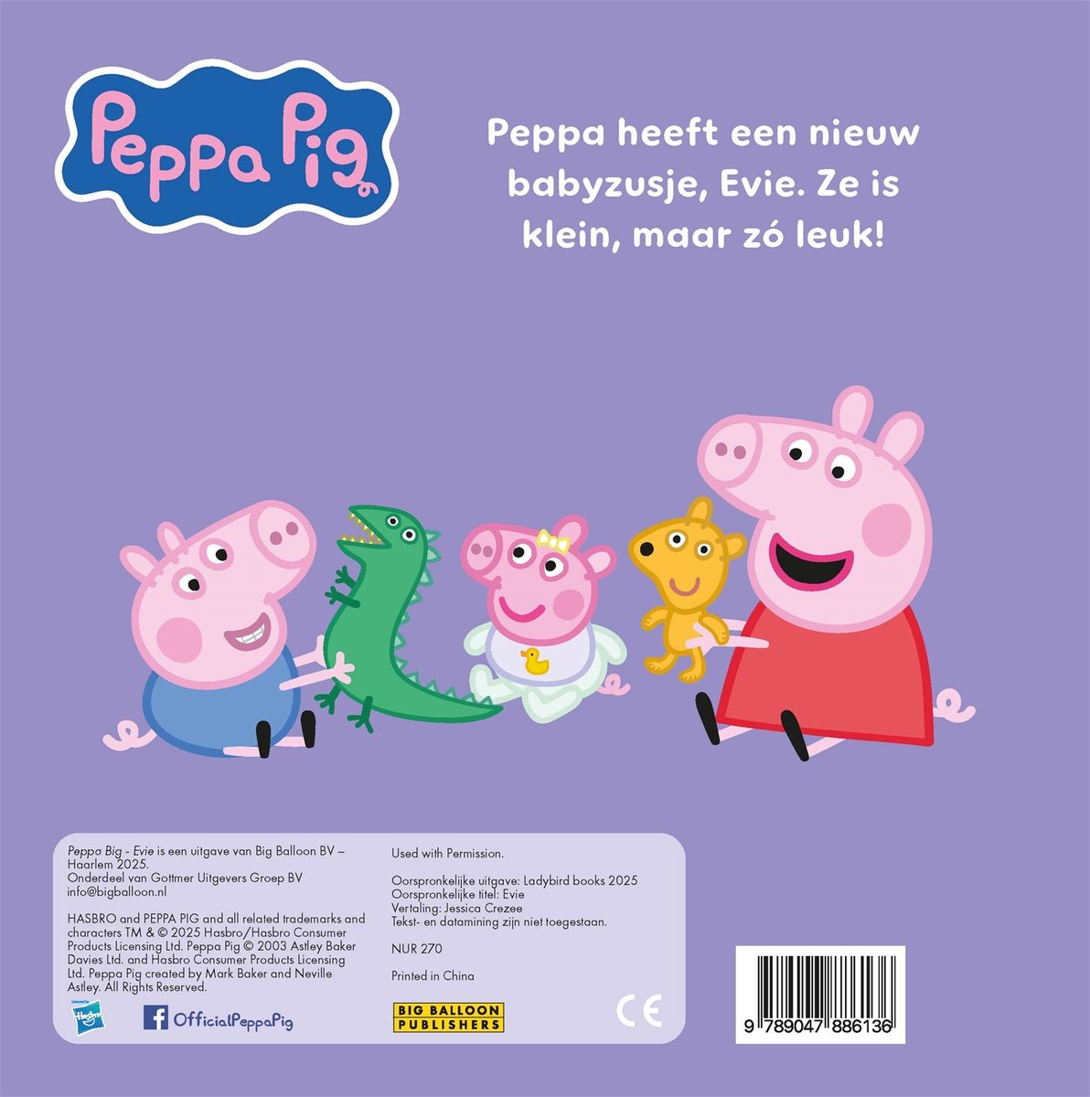 Koop Peppa Pig - Plush Blanket Evie (8497