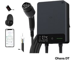 Ohana DT - Laadpaal 1 Fase 7.4 kW - Wallbox - Type 2 - 7.5M Kabel - Met WiFi, RFID en App-bediening – Snel en Slim Thuis Opladen