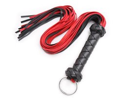 Smart Moves - Flogger - PU Leer - 72 cm - Rood/Zwart