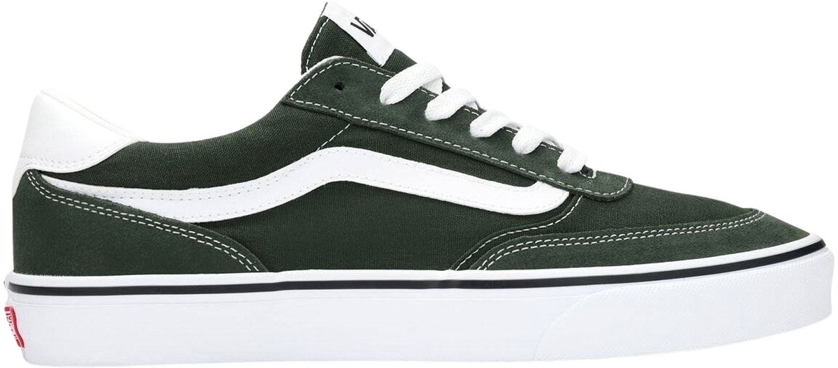 Vans Brooklyn LS donkergroen - wit