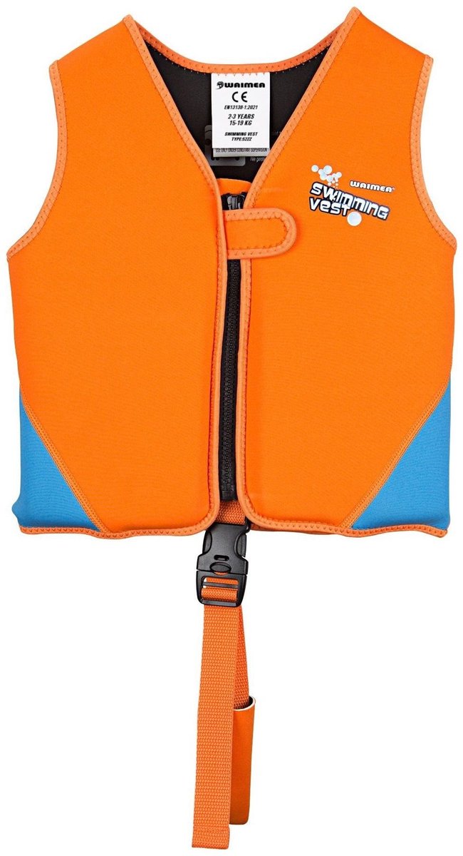 Waimea Zwemvest - 2 - 3 Jaar - 19 Kg - Neopreen - Fluororanje