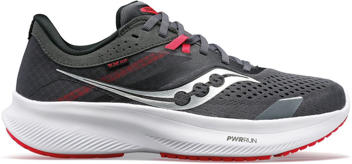 Saucony Ride 16 Hardloopschoenen Dames Zilver