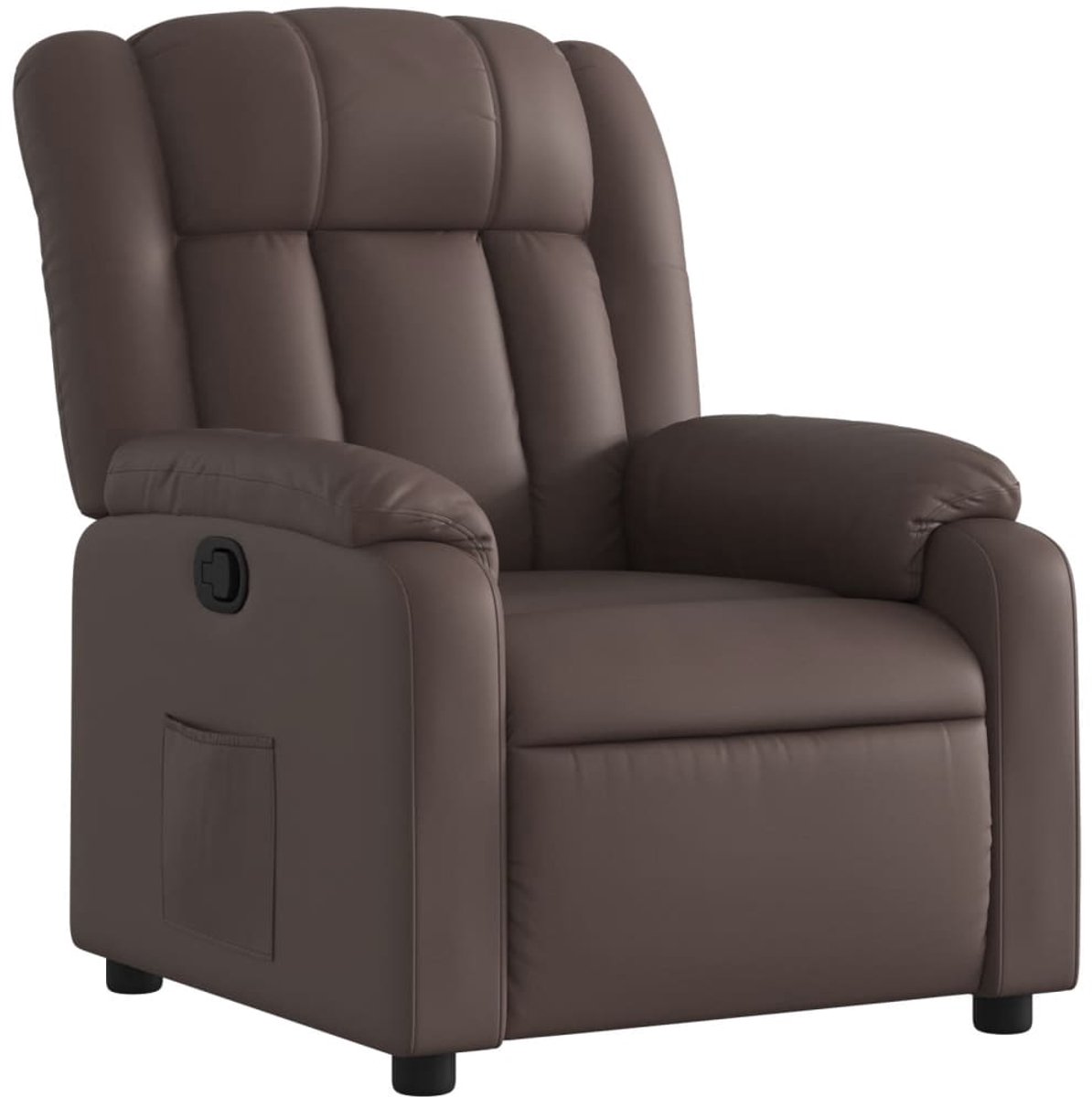 vidaXL Fauteuil - verstelbaar - kunstleer - bruin