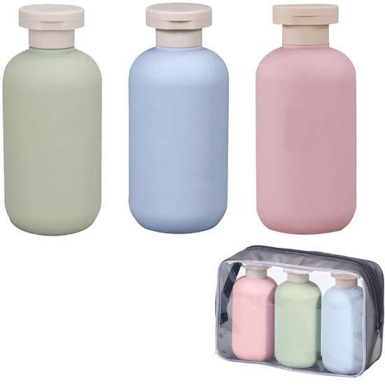 QTTVBTNA -Navulbare Reisbeker Set - Lekvrije Shampoo Flessen - Ideaal Voor Vakantie, Camping & Zakenreis van Qttvbtna — afbeelding 2